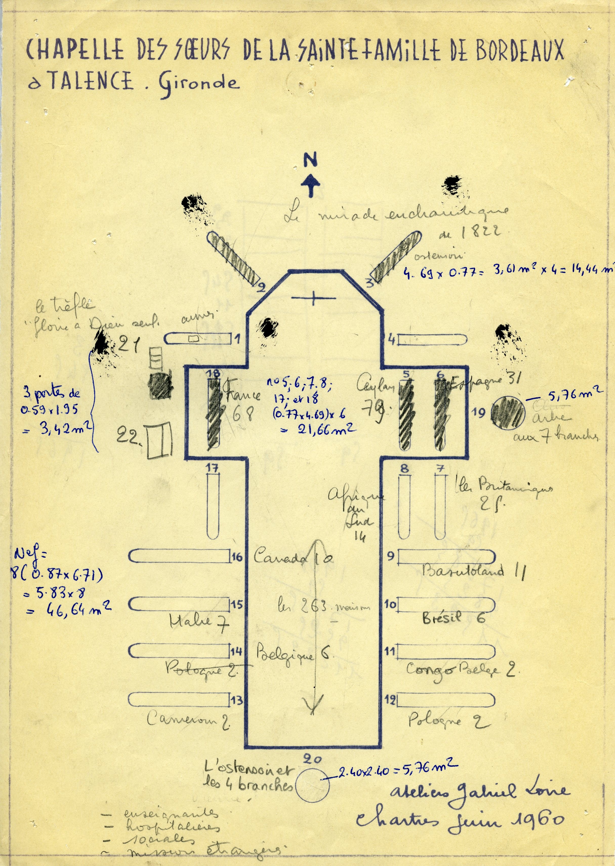 Gabriel Loire Talence Chapelle des Soeurs de la Sainte Famille