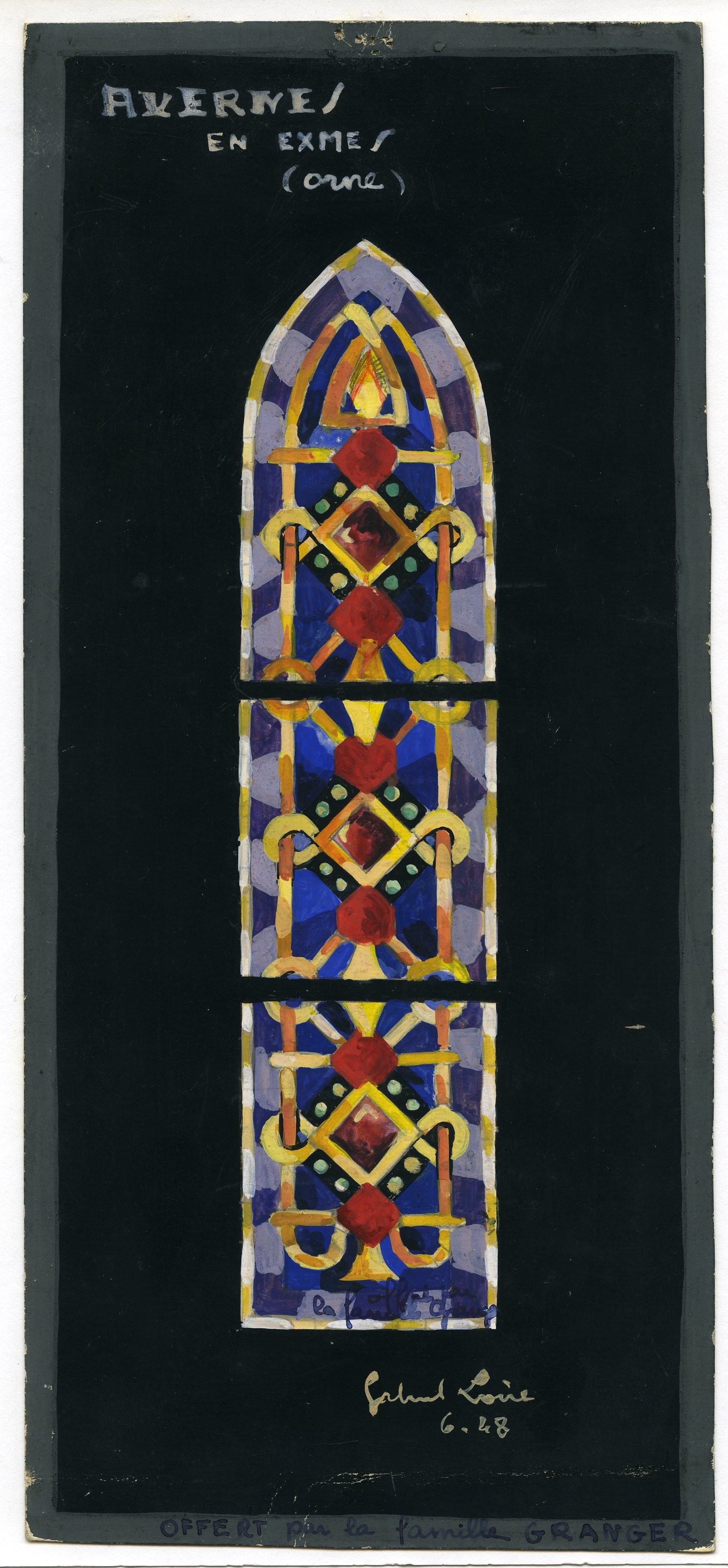 Gabriel Loire AvernessousExmes Église