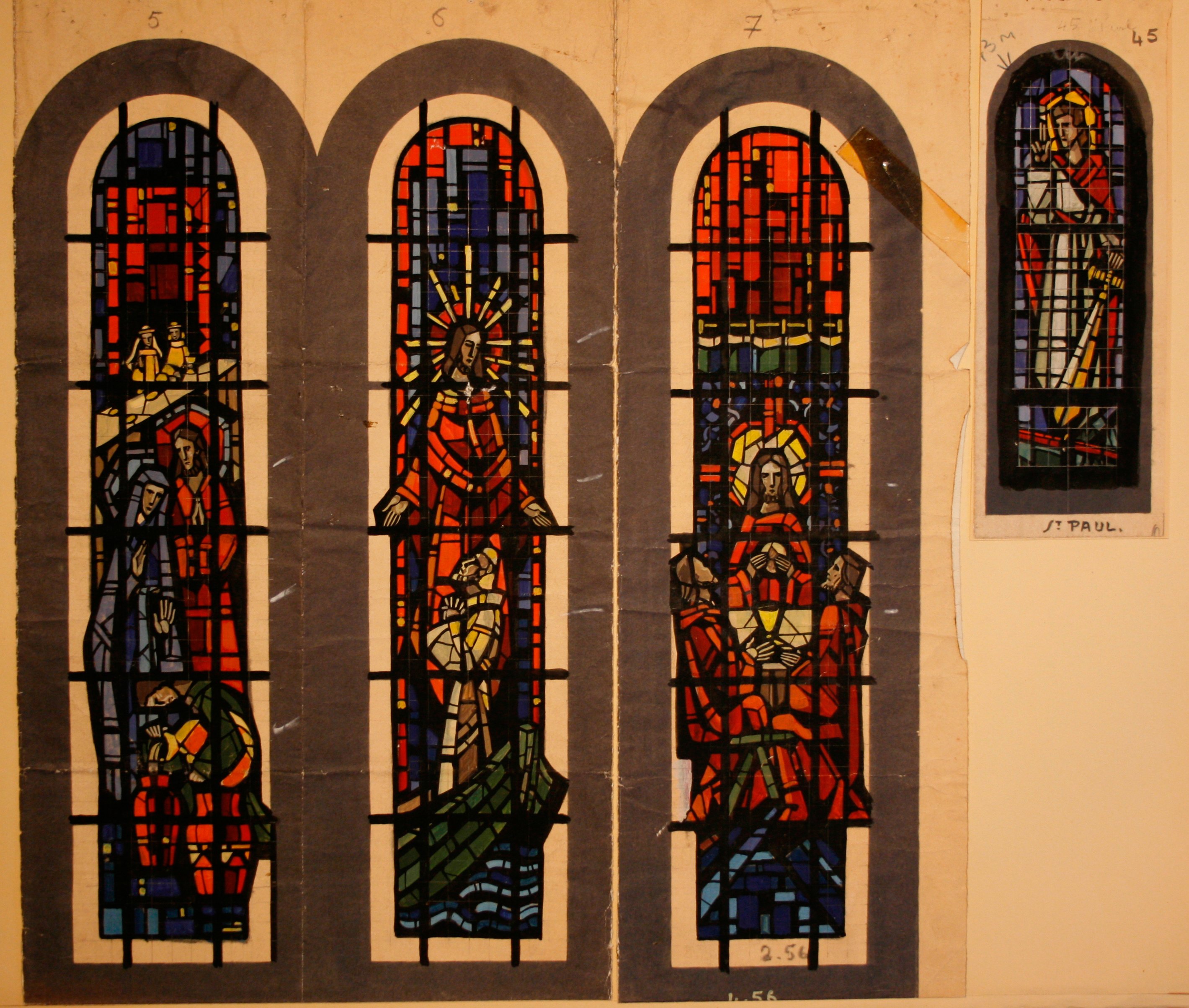 Gabriel Loire USA Californie Fresno St Theresa (St Thérèse) church